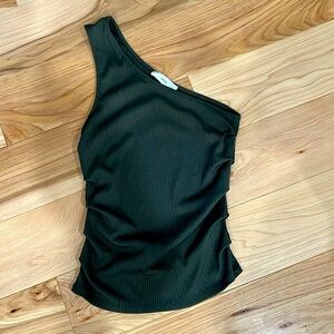 Mango one shouldered top - like new!